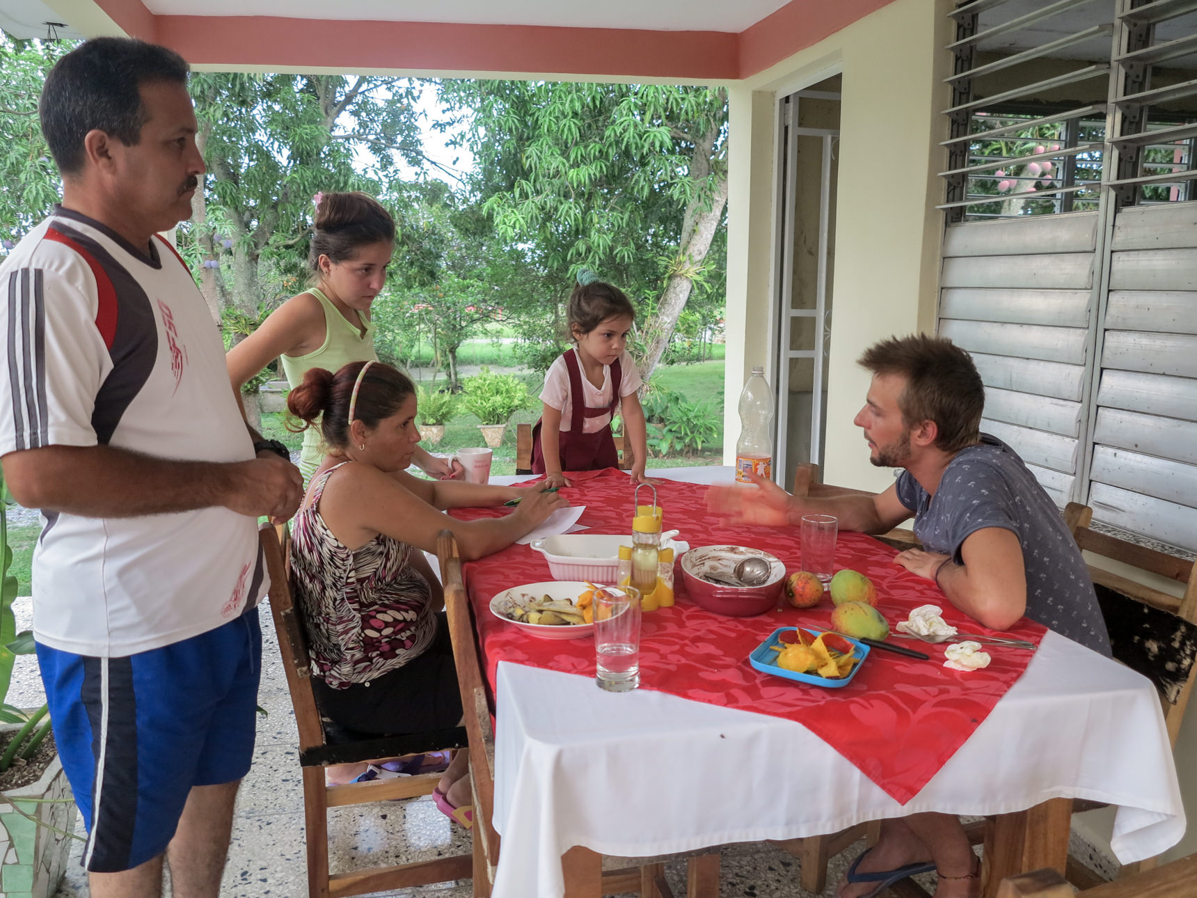 Discussion avec la famille